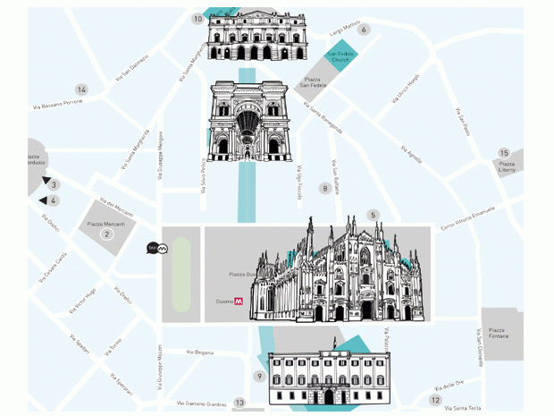 Mappa Milano Luxos Magazine